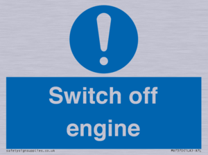 Switch off engine